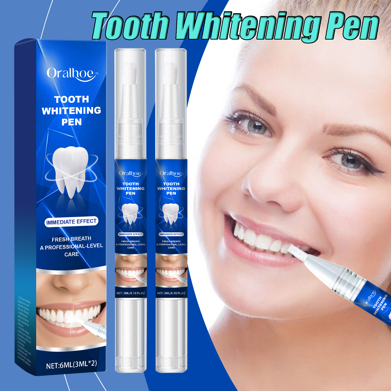 Whitening Pen Bleach - Teeth Cleaning Essence Pen Tooth Cleaning