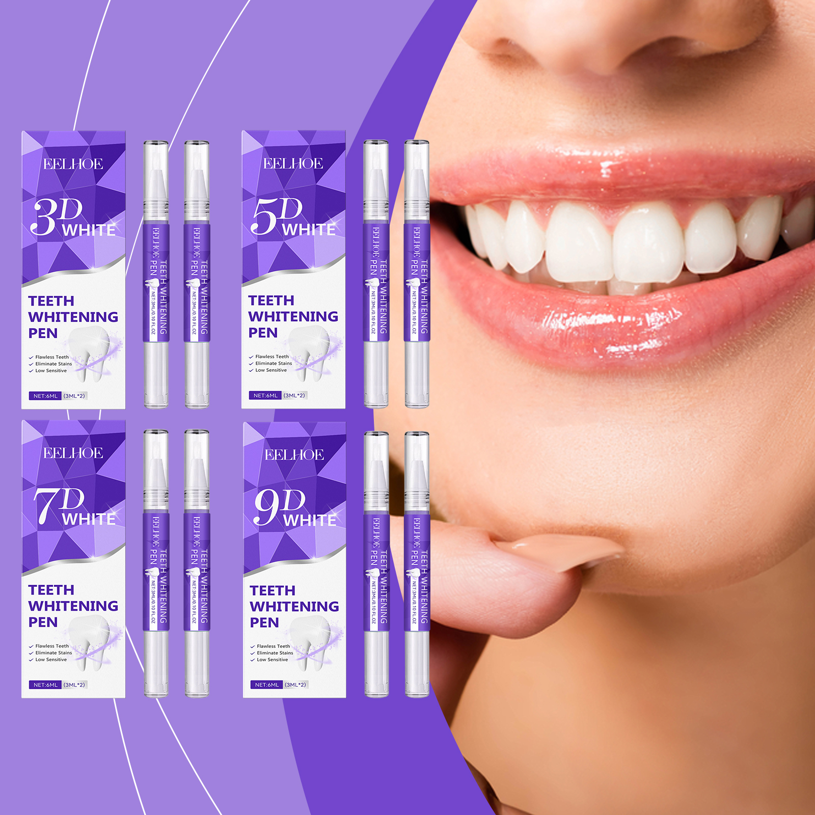Whitening Pen Bleach - 6ml Teeth Whitening Pen Teeth Gel
