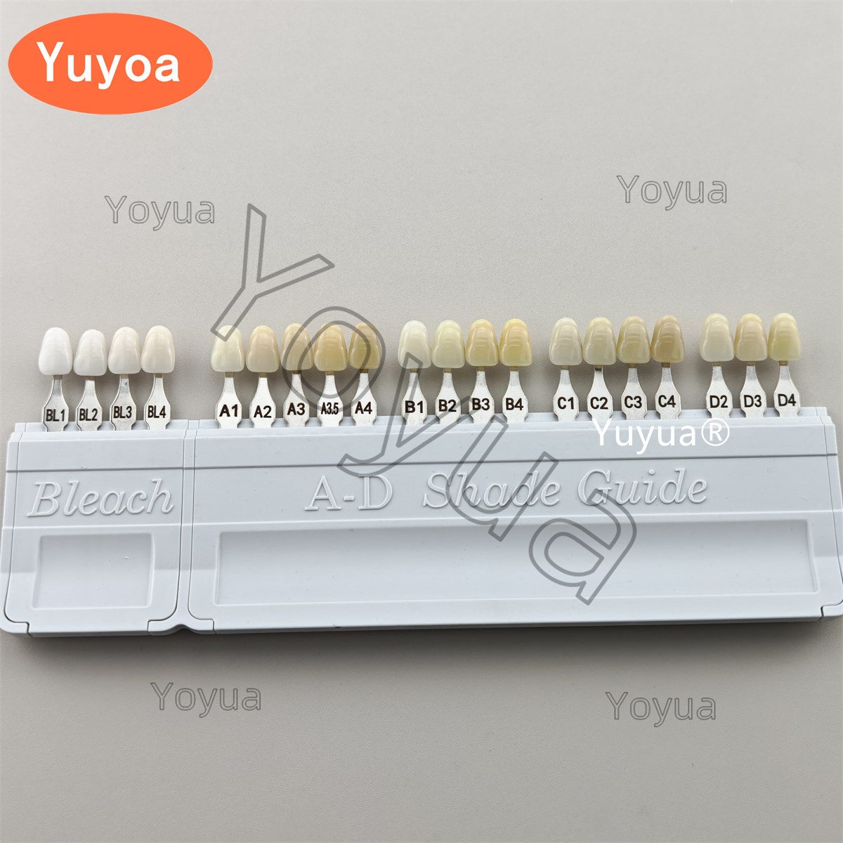 Teeth Whitening Shade Guide - Dental 20Colors Detachable Bleached A-D Shade