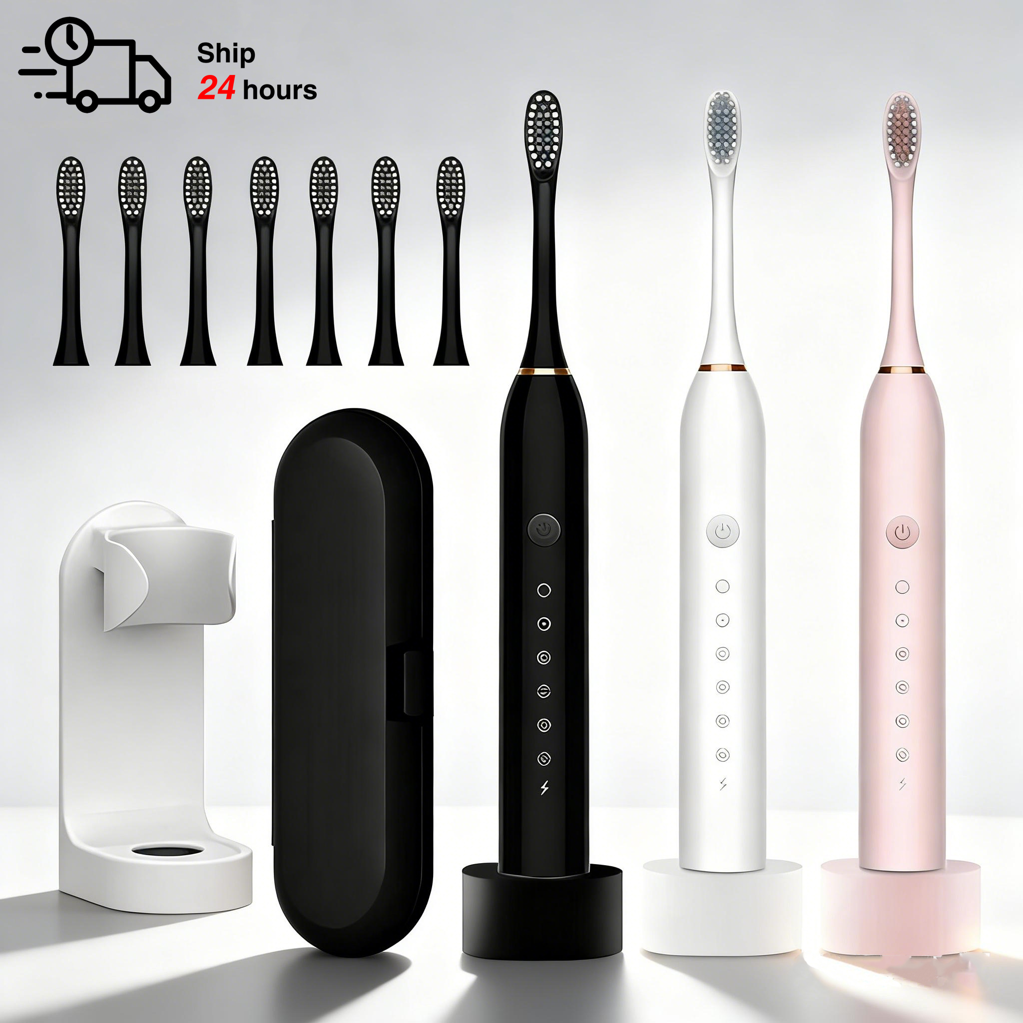 Electric Toothbrush Sonic - Sonic Electric Toothbrush Rechargeable with Base