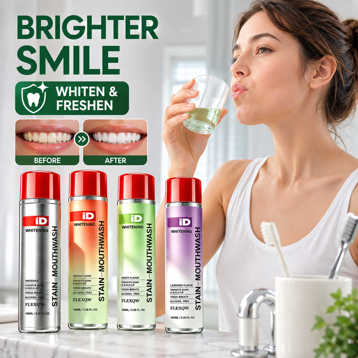 Teeth Whitening Options - Hismile ID Whitening Mouth 100ml Four