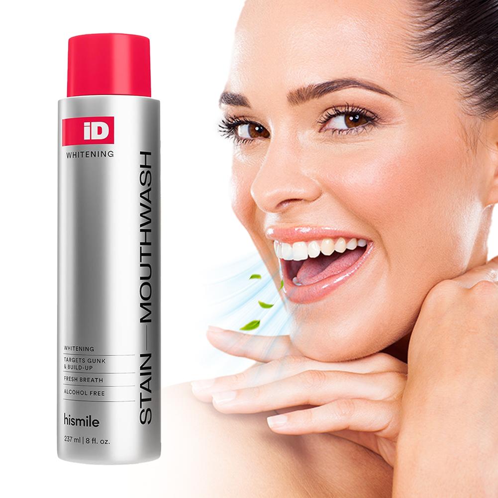 Teeth Whitening Oil Pulling - ID Stain Whitening Mouthwash Mint Oil