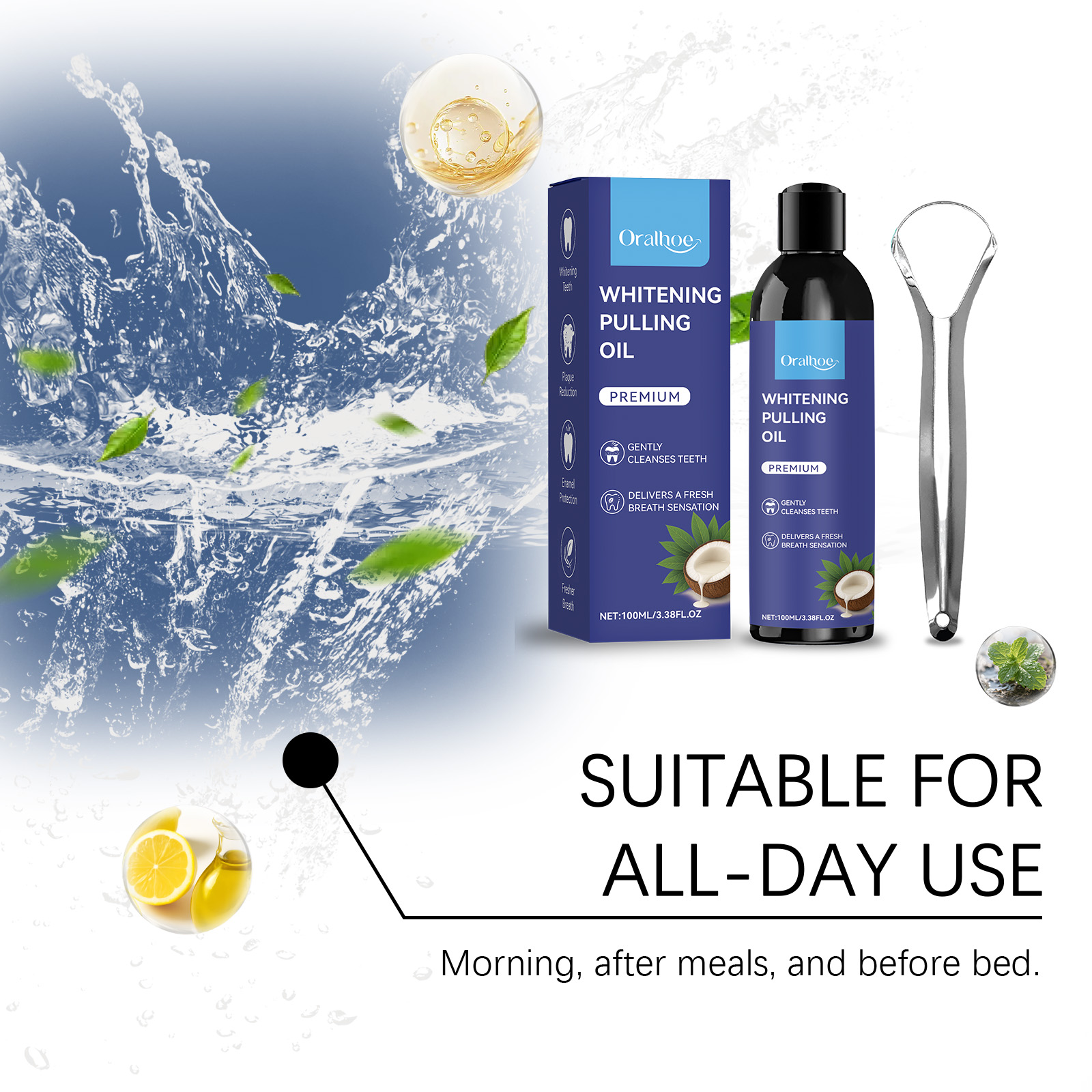 ORALHOE Whitening Pulling Oil  - Teeth Whitening Oil Pulling recensie en prijs