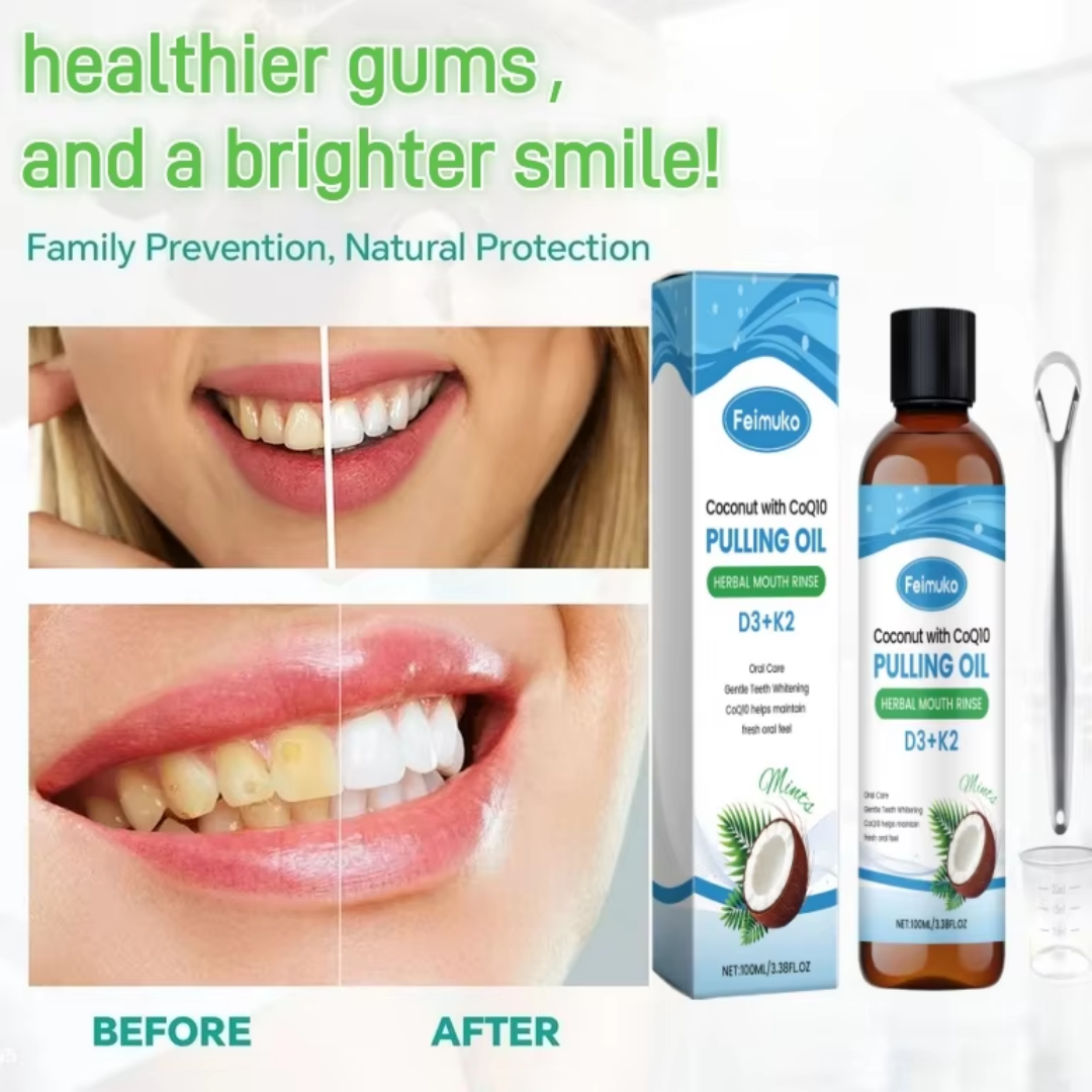 Coconut Mint Pulling Oil Mouth - Teeth Whitening Oil Pulling recensie en prijs