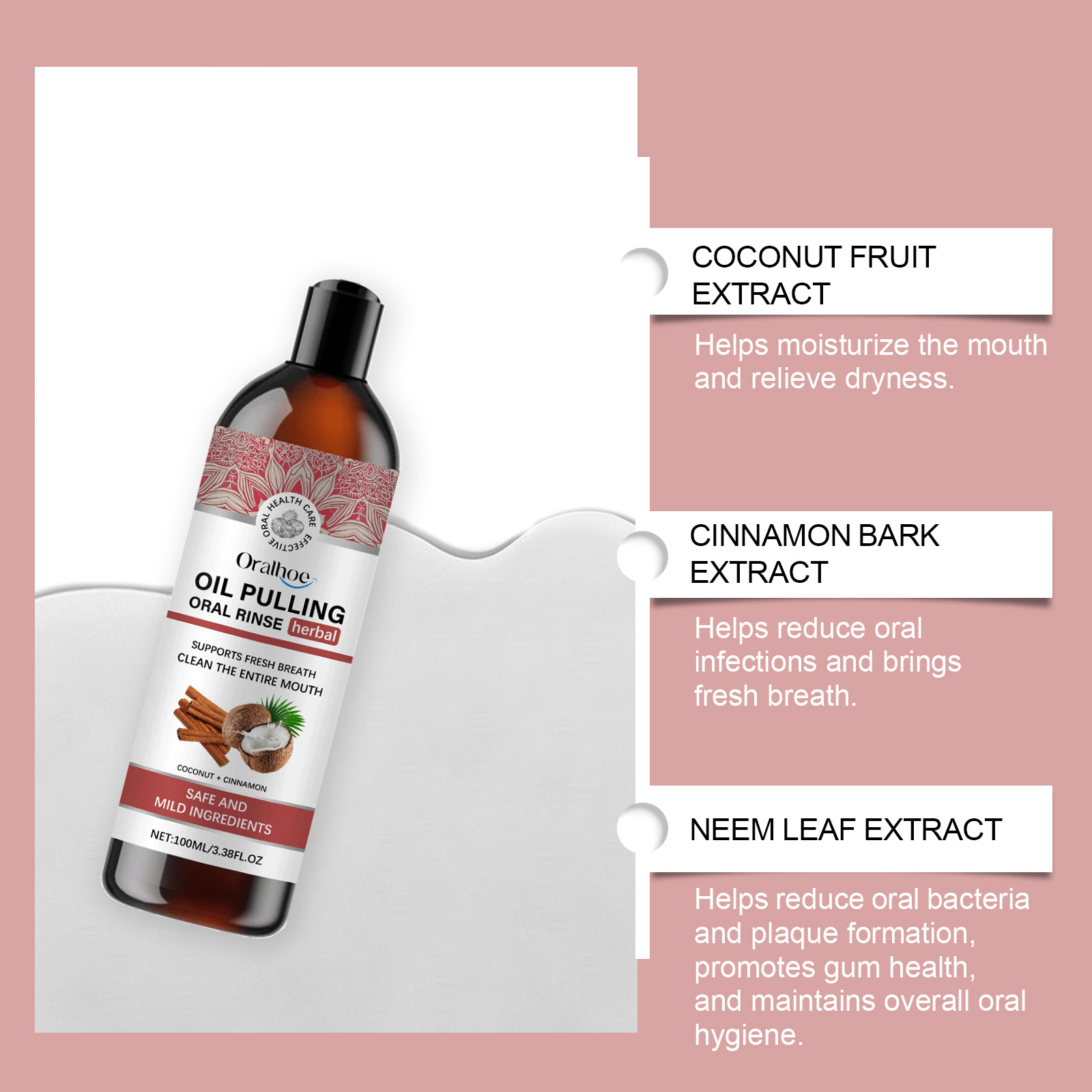 Coconut Pulling Oil Mouthwash  - Teeth Whitening Oil Pulling recensie en prijs