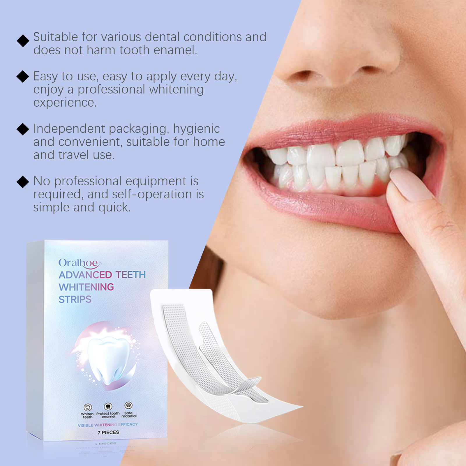 ORALHOE 7pcs Whitening Strips  - Teeth Whitening Or Bleaching recensie en prijs