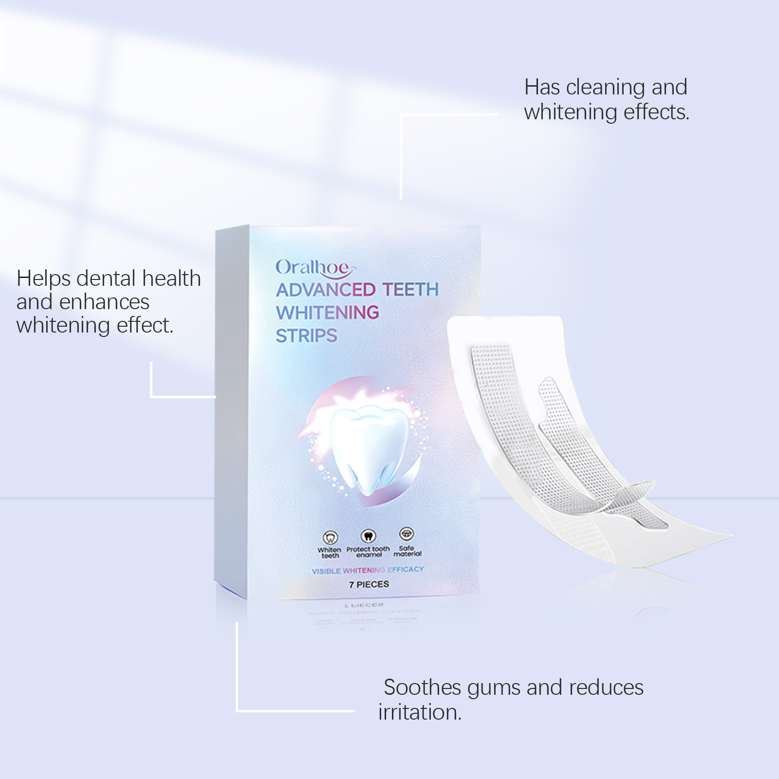 ORALHOE 7pcs Whitening Strips  - Teeth Whitening Or Bleaching recensie en prijs