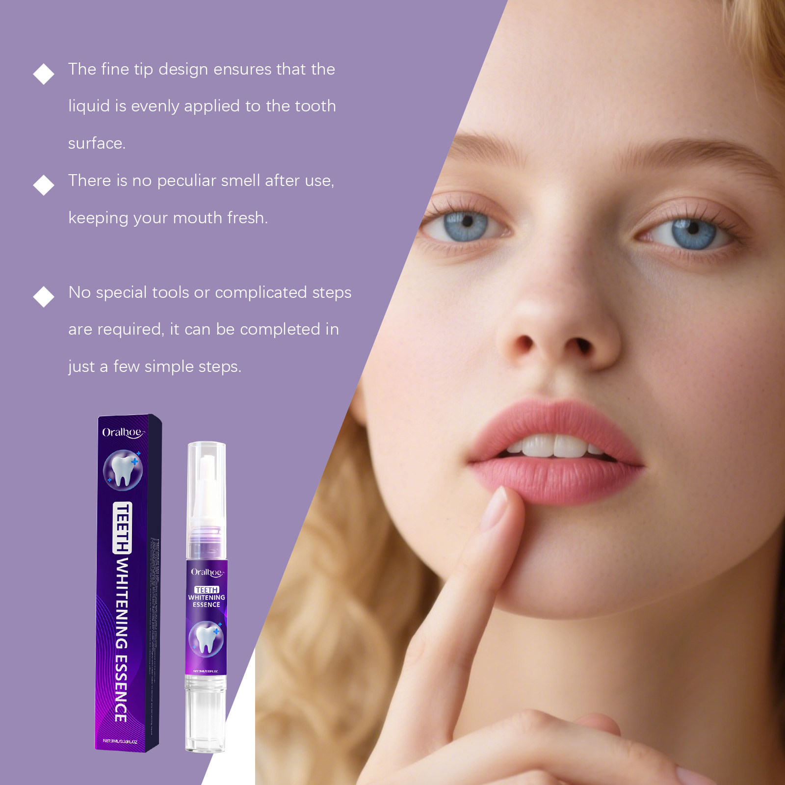 Purple Teeth Whitening Toothpa - Whitening Pen Bleach recensie en prijs