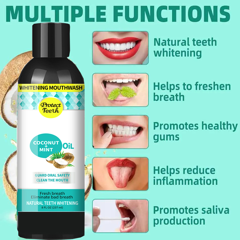 237ml Coconut Mint Pulling Oil - Teeth Whitening Oil Pulling recensie en prijs