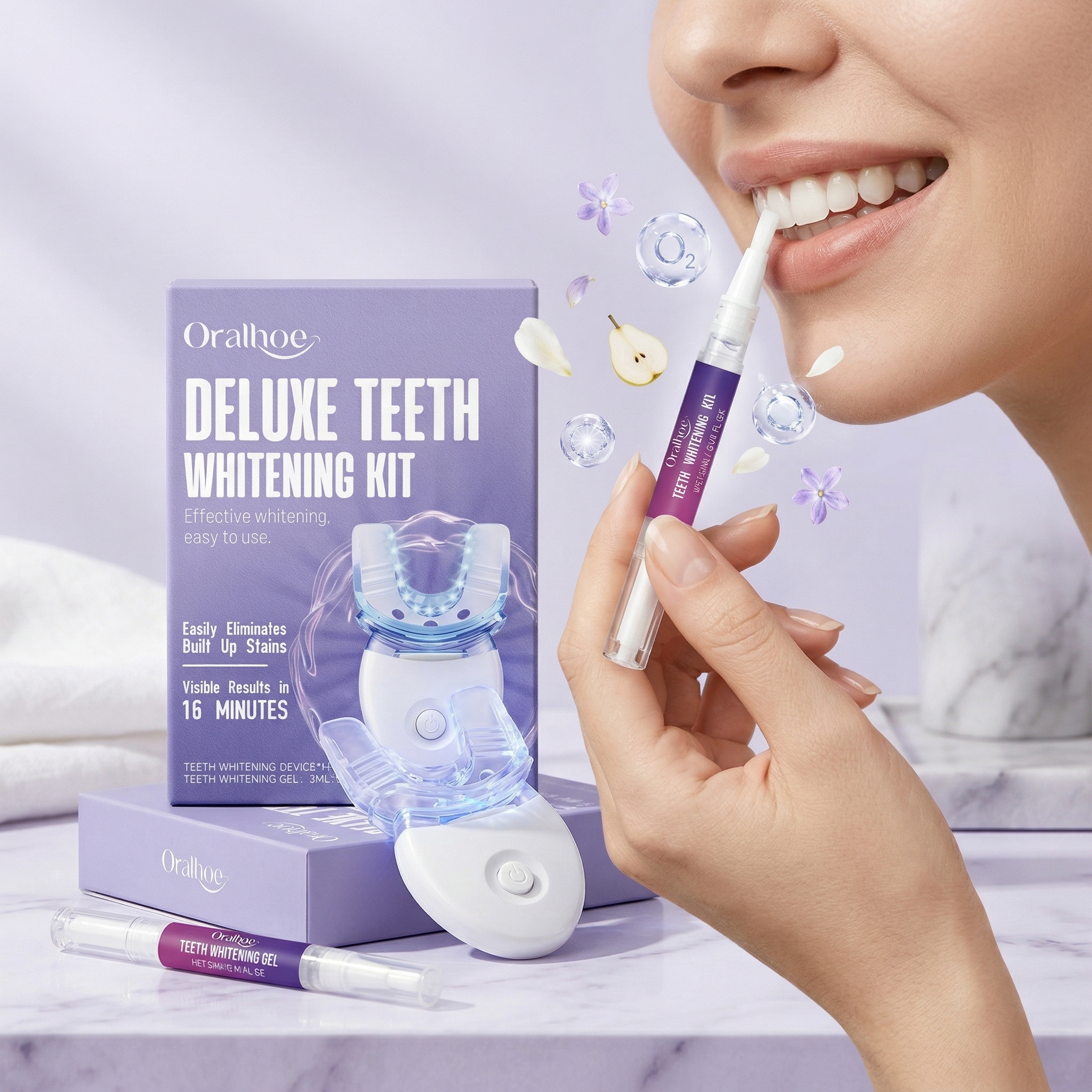 Oralhoe Teeth Care Set Oral Hy - Teeth Whitening Uv Light recensie en prijs