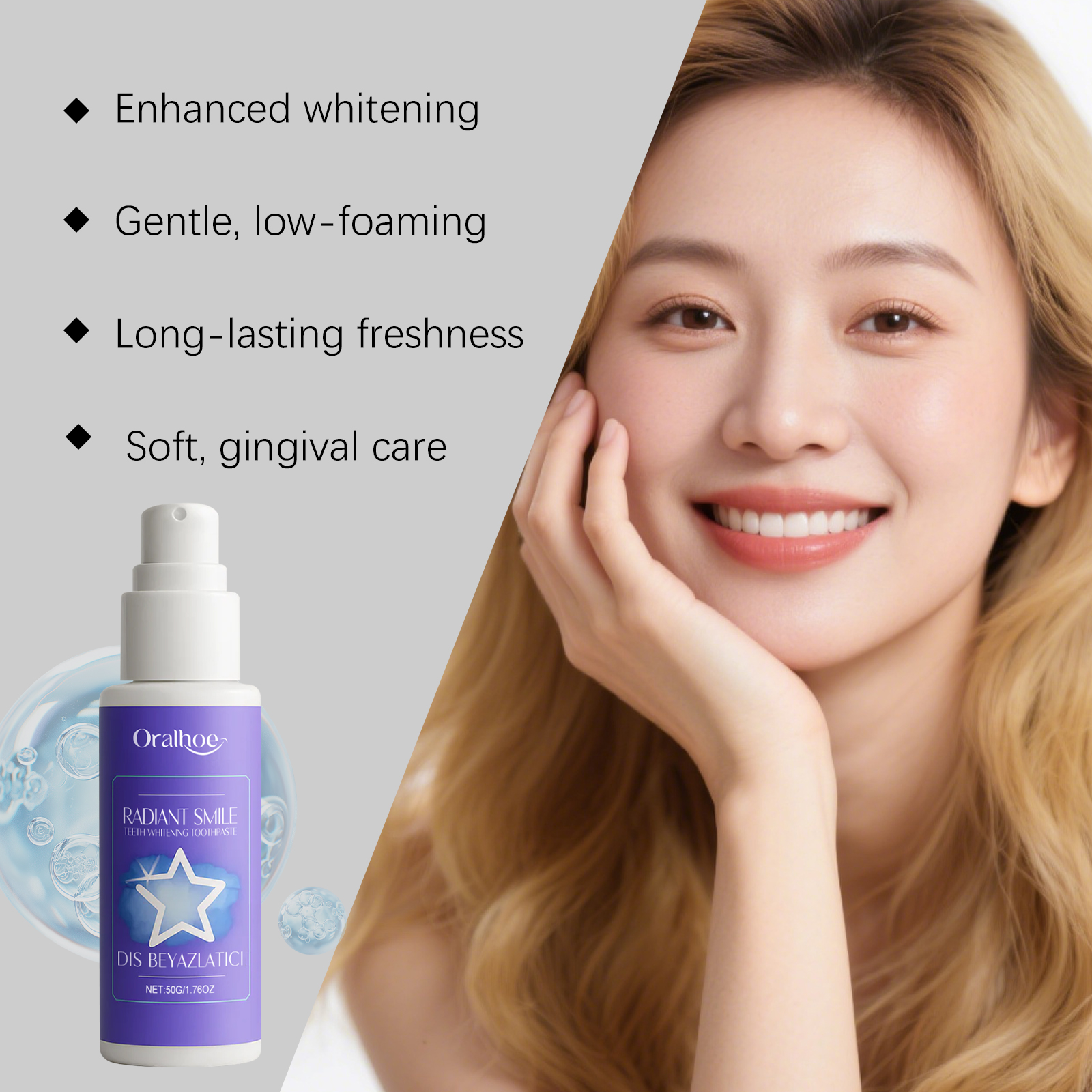 ORALHOE 50g Purple Teeth White - Teeth Whitening Or Bleaching recensie en prijs