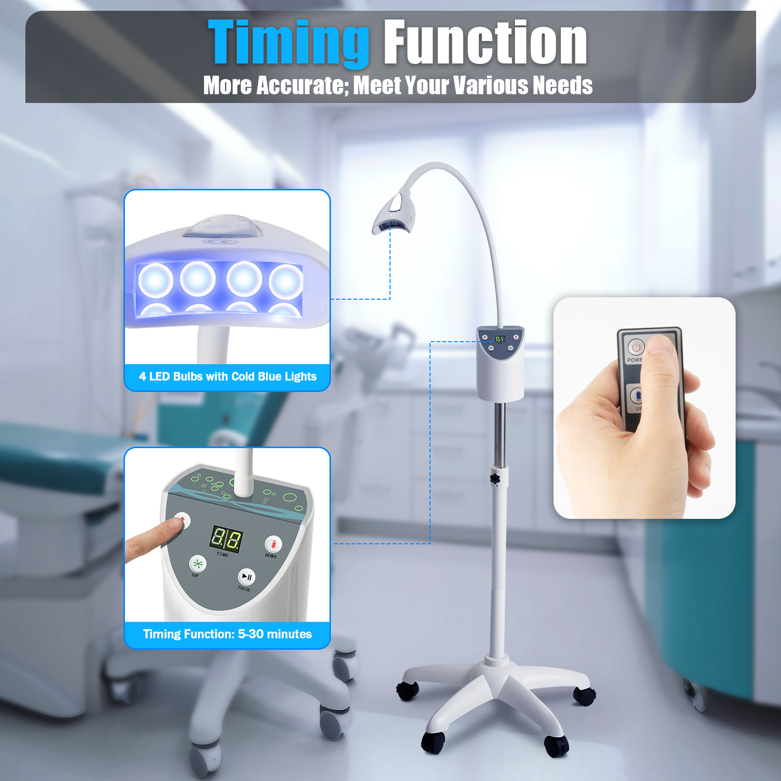 LED Teeth Whitening Lamp 2000m - Teeth Whitening With Blue Light recensie en prijs