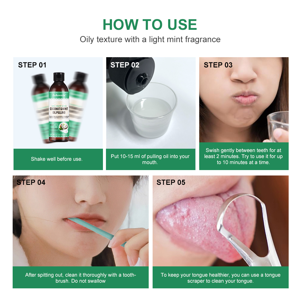 Coconut Mint Pulling Oil Mouth - Teeth Whitening Oil Pulling recensie en prijs