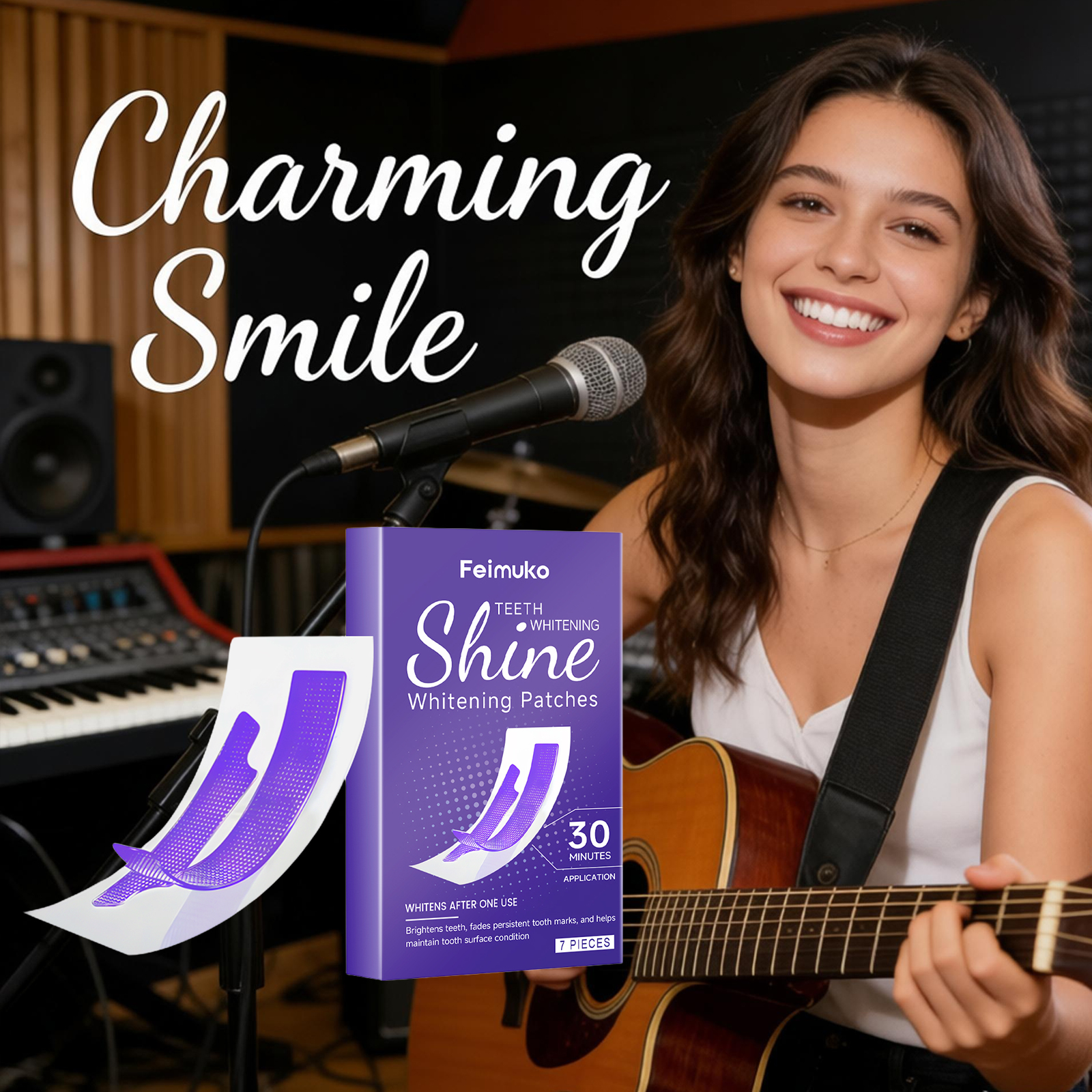 Purple Teeth Whitening Strips  - Teeth Whitening Quick Results recensie en prijs