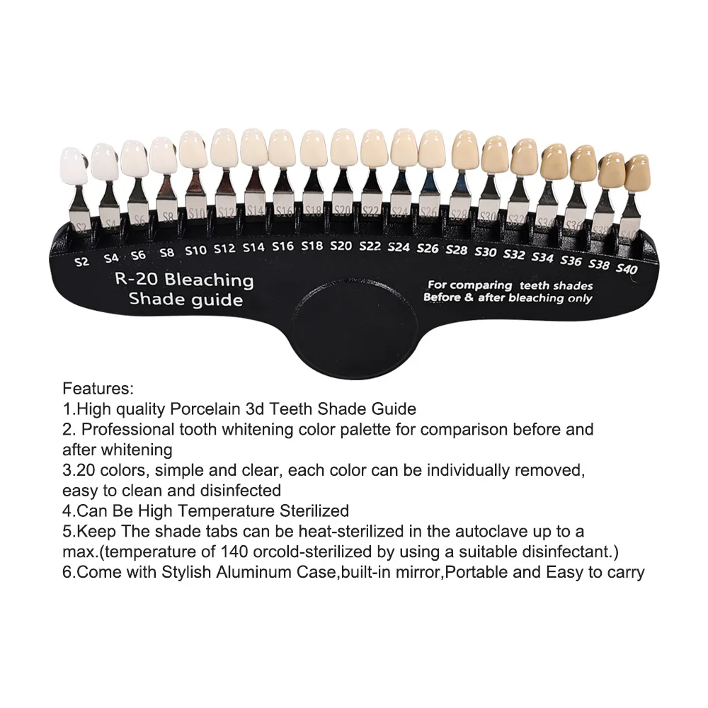 ELIJAH R-20 Bleaching Shade Gu - Teeth Whitening Shade Guide recensie en prijs