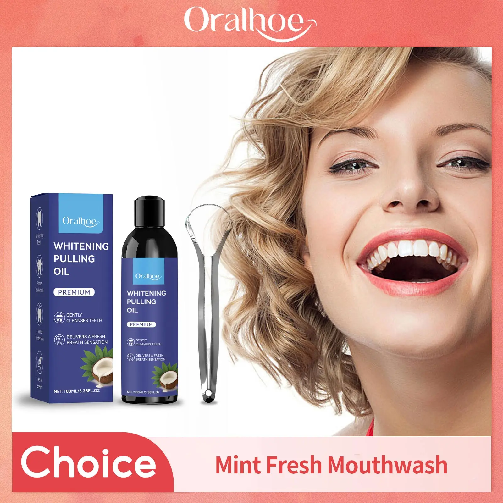 Coconut Pulling Oil With Tongu - Teeth Whitening Oil Pulling recensie en prijs
