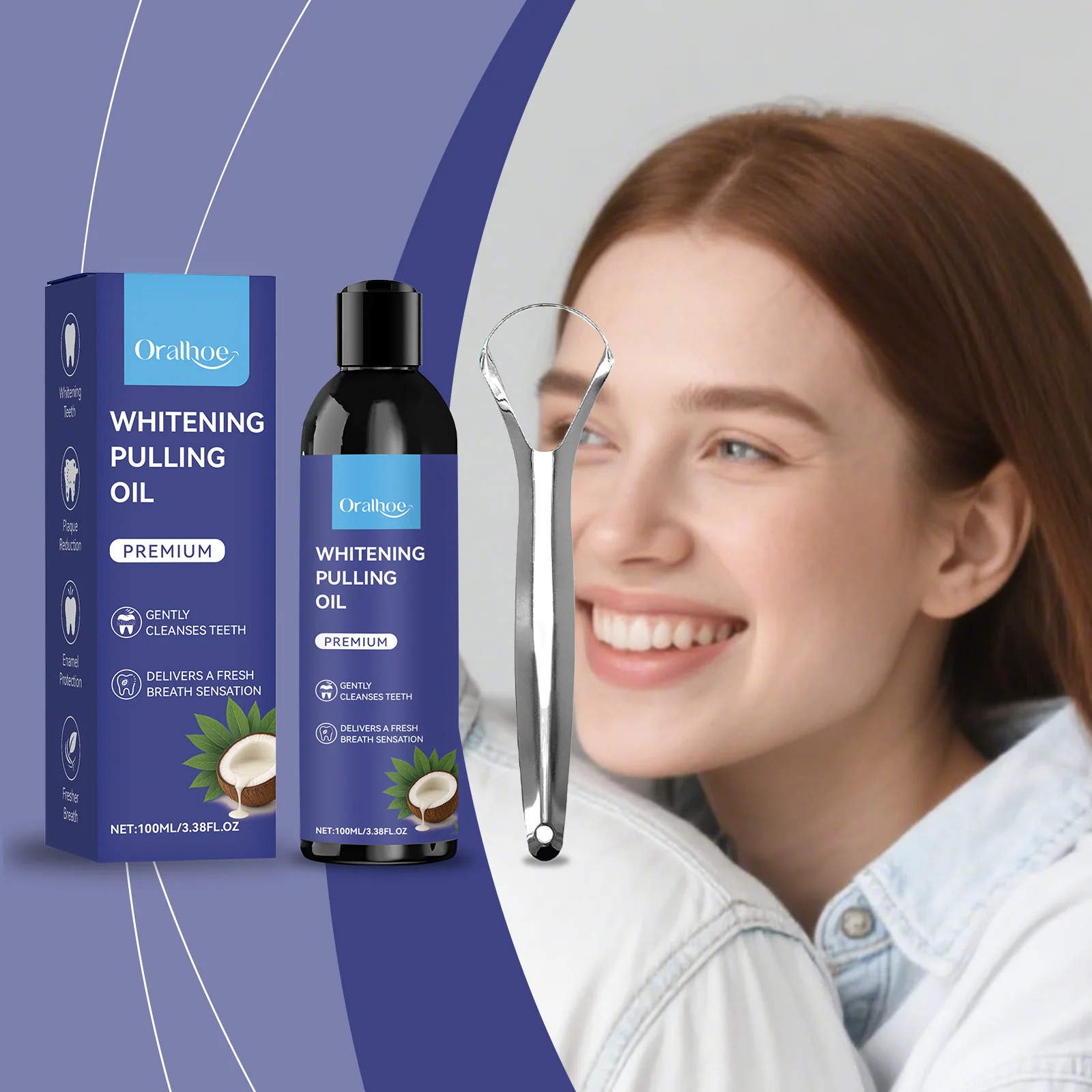 Coconut Pulling Oil With Tongu - Teeth Whitening Oil Pulling recensie en prijs