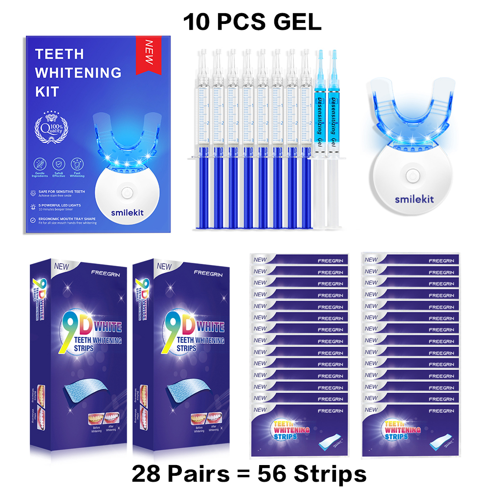 Teeth Whitening Kit - 5X LED L - Teeth Whitening Strips Crest recensie en prijs