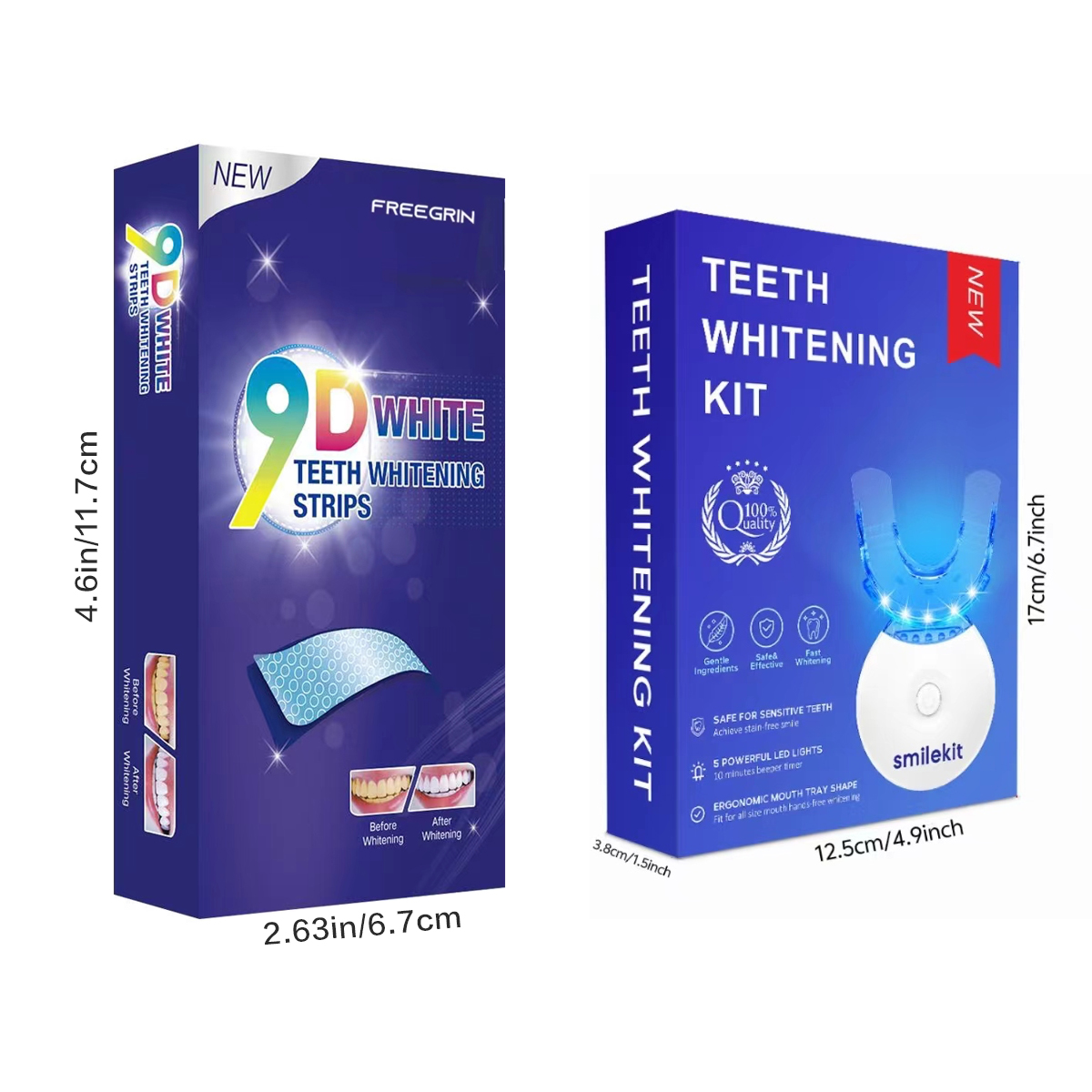 Teeth Whitening Kit - 5X LED L - Teeth Whitening Strips Crest recensie en prijs
