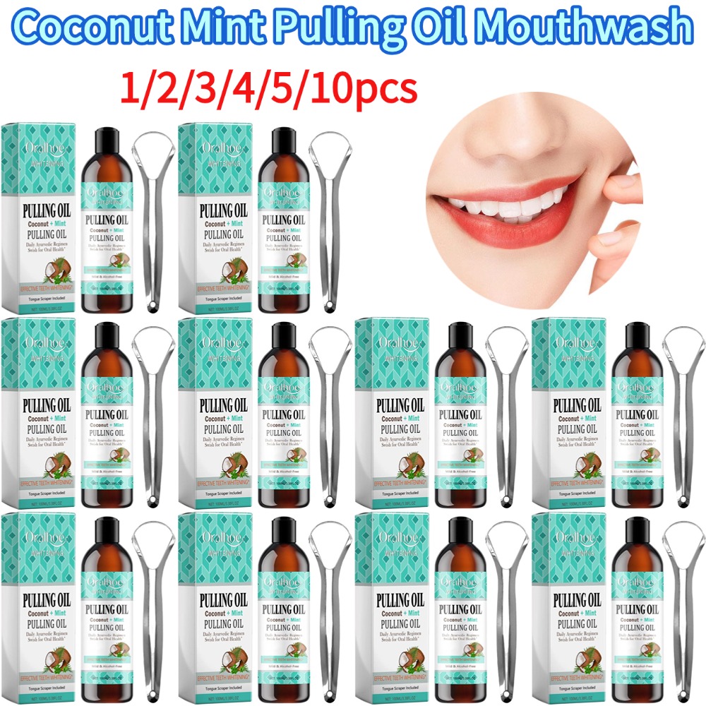 Coconut Mint Pulling Oil Mouth - Teeth Whitening Oil Pulling recensie en prijs
