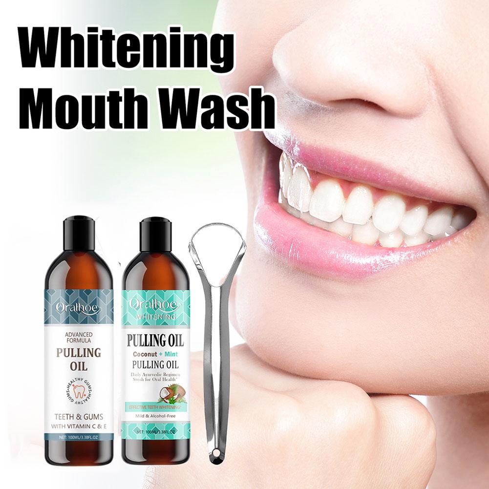 Coconut Mint Pulling Oil Mouth - Teeth Whitening Oil Pulling recensie en prijs