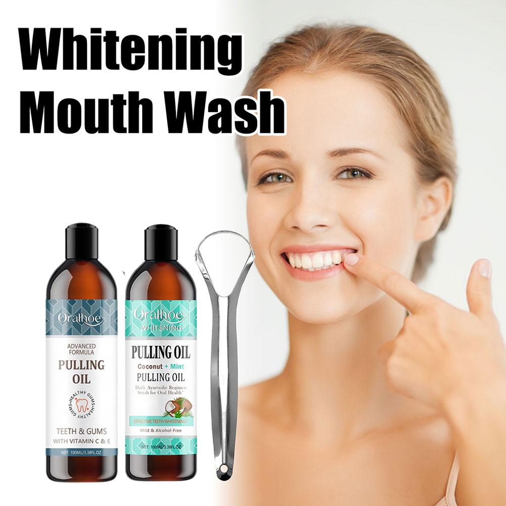 Coconut Mint Pulling Oil Mouth - Teeth Whitening Oil Pulling recensie en prijs