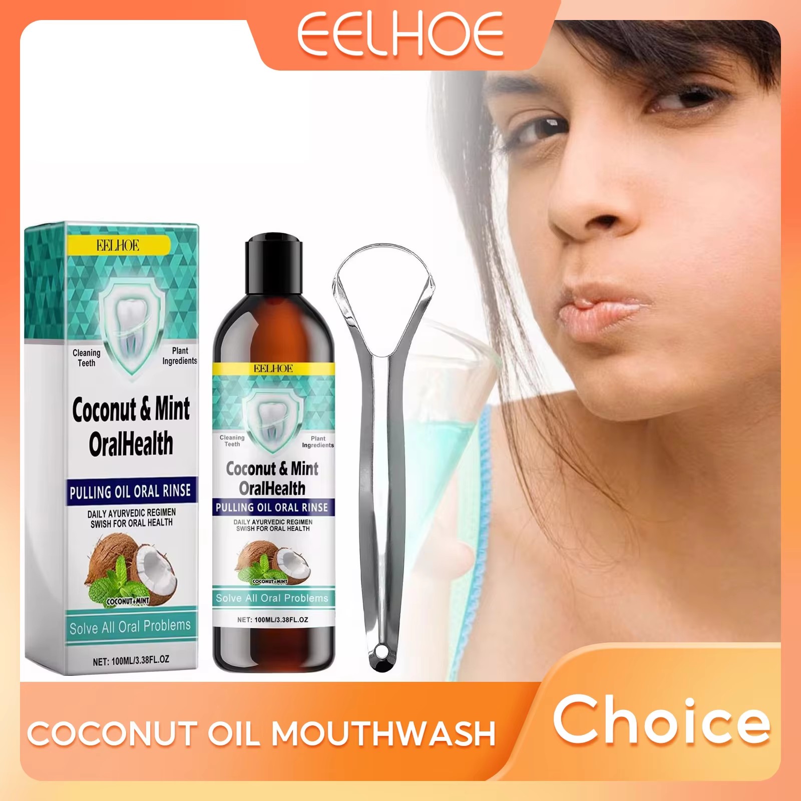 EELHOE Mint Coconut Oil Pullin - Teeth Whitening Oil Pulling recensie en prijs