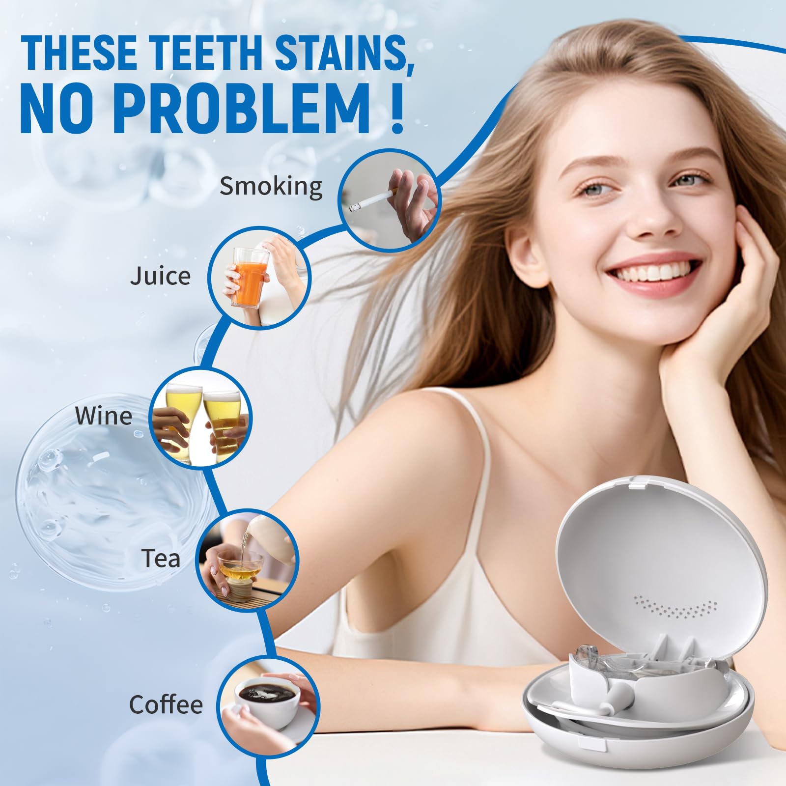 Teeth Whitening Kit 18 Diode R - Teeth Whitening With Blue Light recensie en prijs