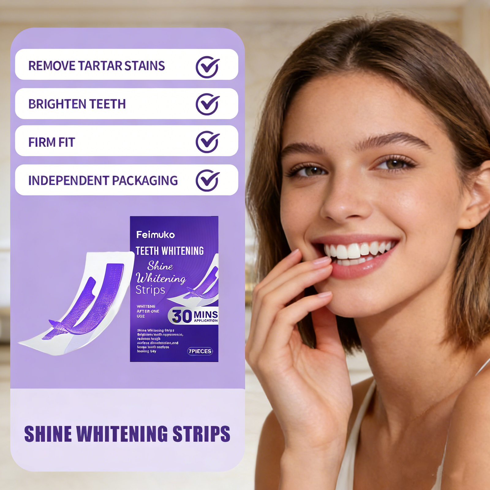Brightening Teeth Care Strips  - Teeth Whitening Quick Results recensie en prijs