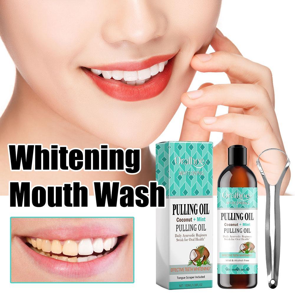 Coconut Mint Pulling Oil Mouth - Teeth Whitening Oil Pulling recensie en prijs
