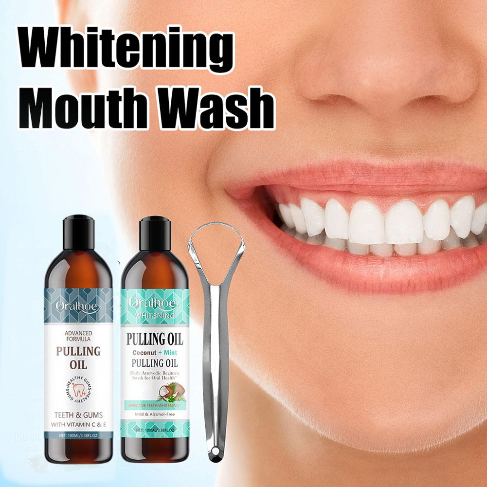 Coconut Mint Pulling Oil Mouth - Teeth Whitening Oil Pulling recensie en prijs