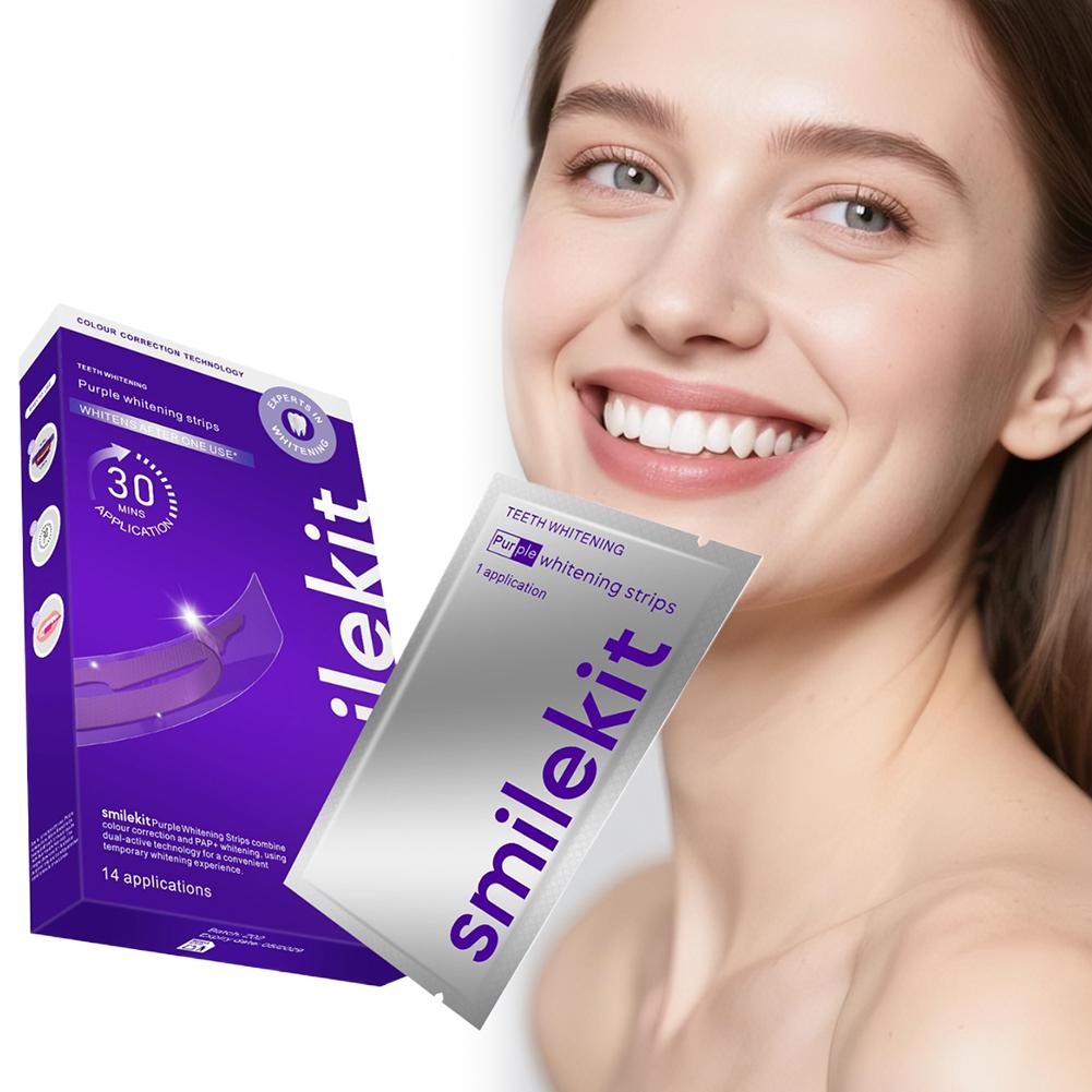 42Pairs Purple Teeth Whitening - Teeth Whitening Strips Crest recensie en prijs