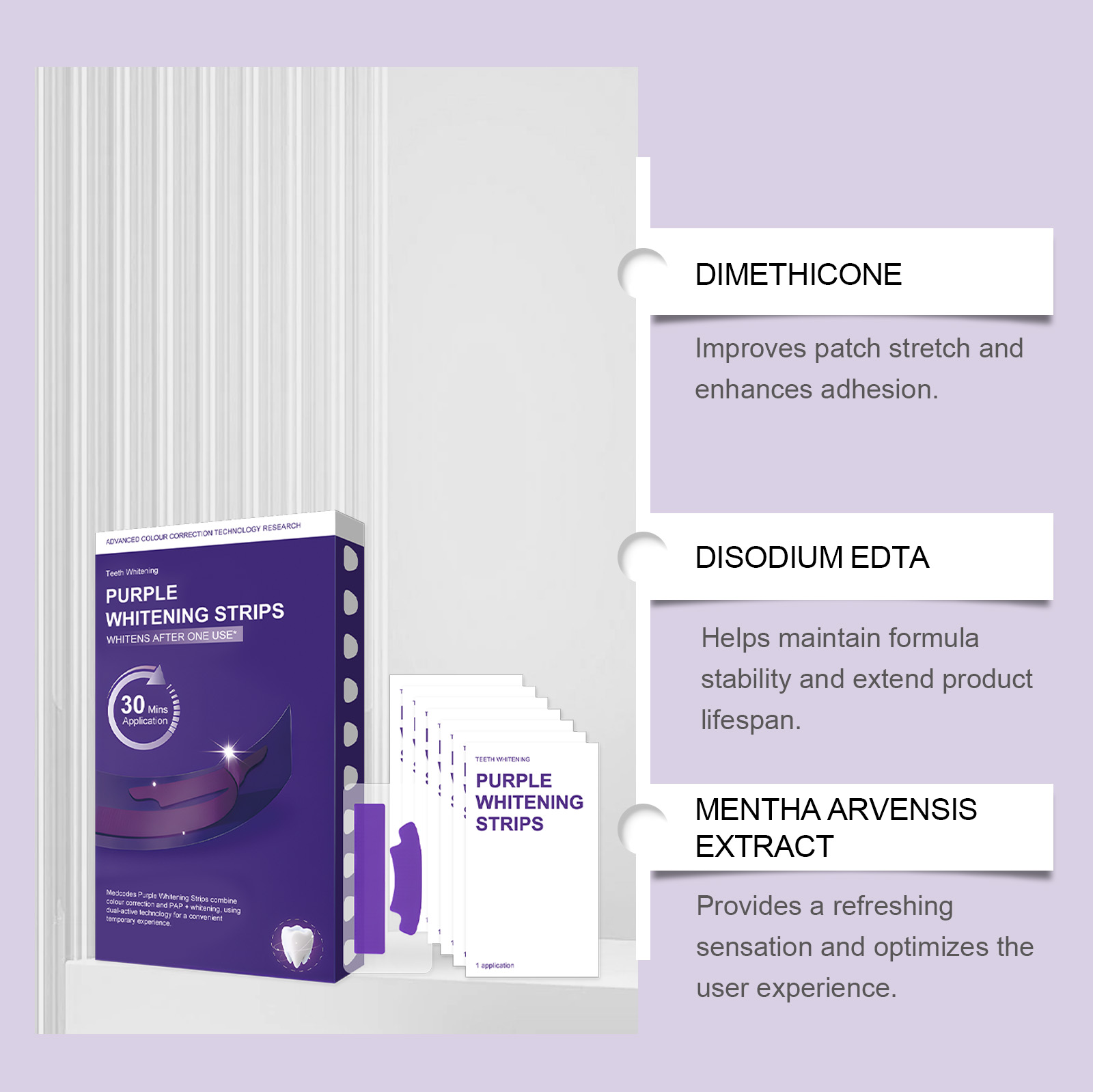 Purple Teeth Whitening Strips  - Teeth Whitening Strips Crest recensie en prijs