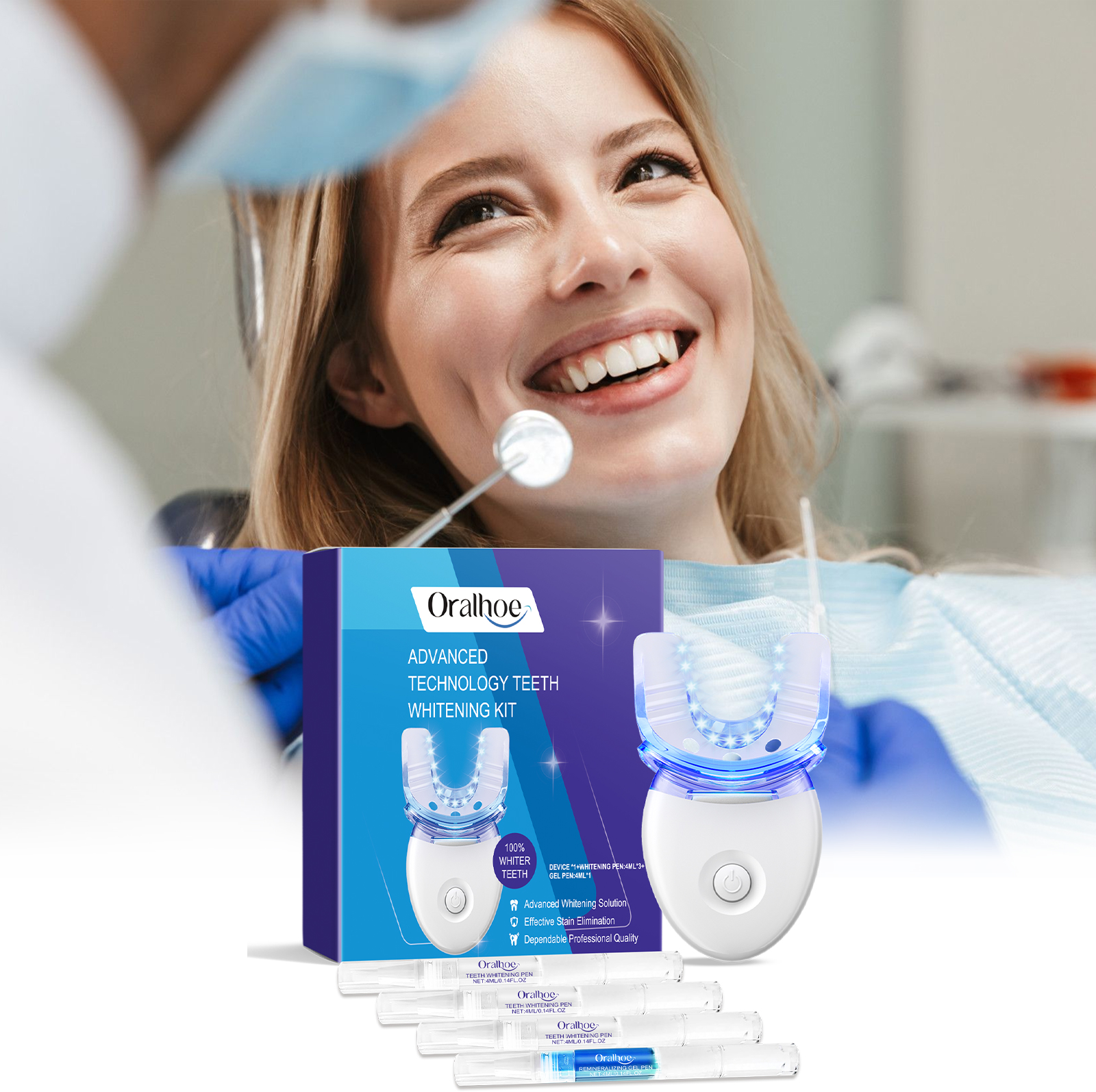 Professional Teeth Whitening L - Teeth Whitening With Blue Light recensie en prijs